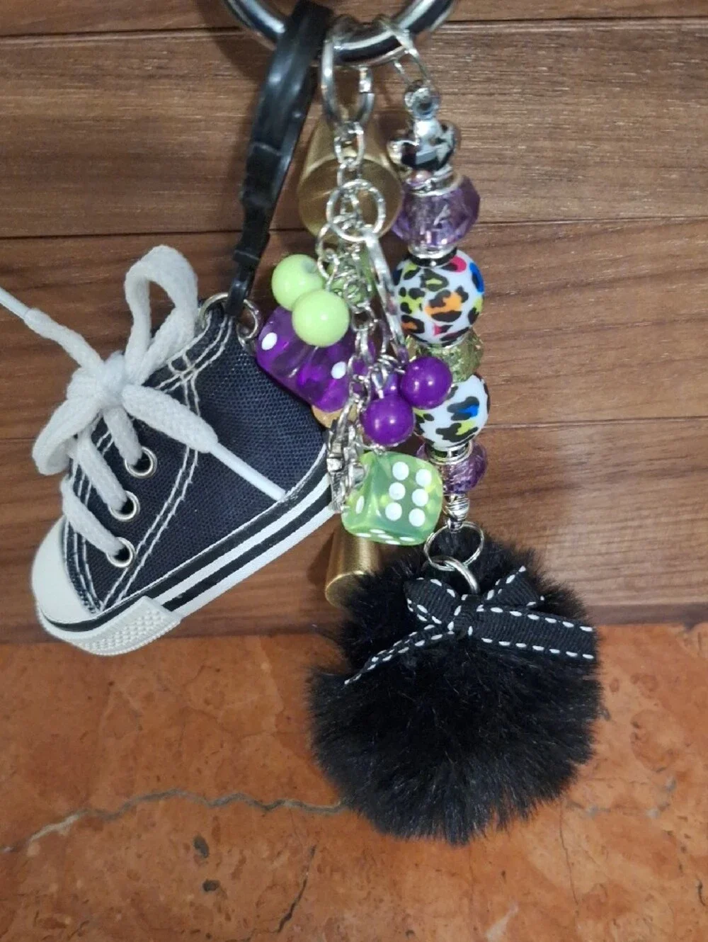 Hightop Sneaker Bag Charm Keychain